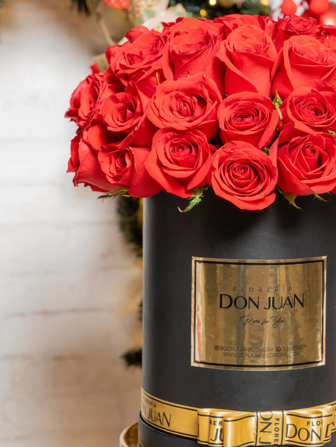 Bouquet Fresh Roses Flower Box